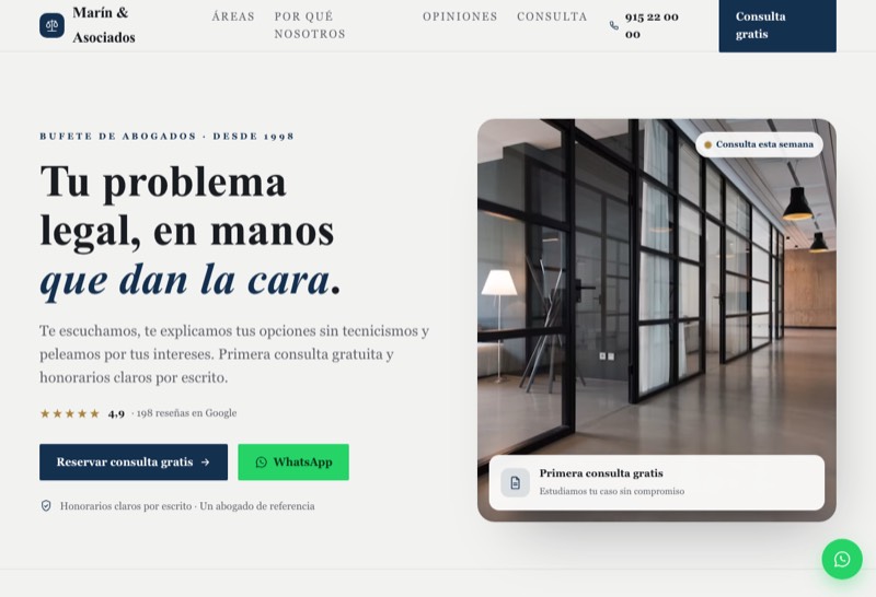 demo web abogados