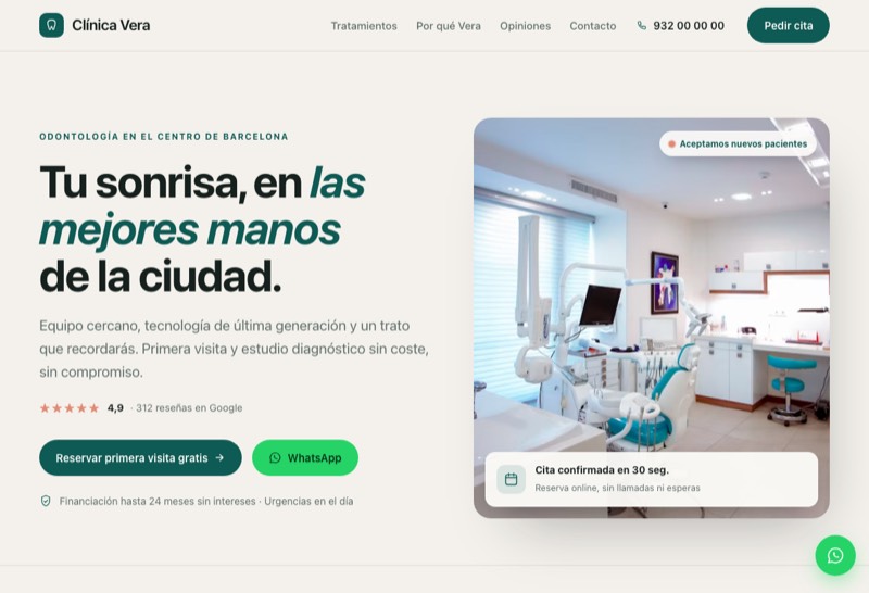 demo web clínica dental
